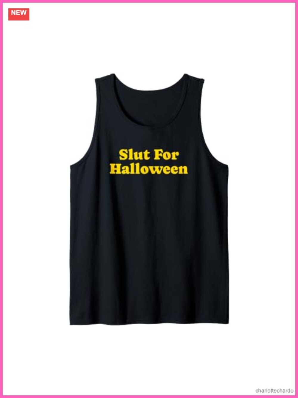Funny Slutty Costume Idea Tank Top Halloween Sleeveless U-Neck